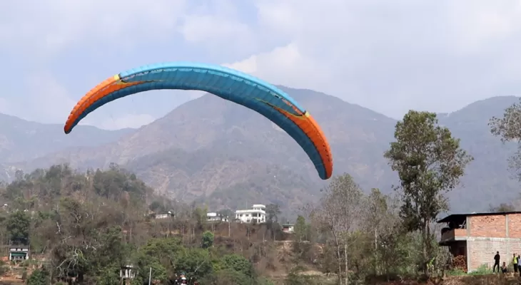 प्याराग्लाइडिङको परीक्षण उडान सफल