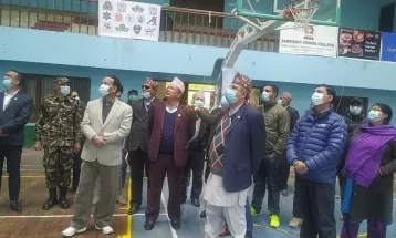 खेलकुद मन्त्रीद्धारा निरीक्षण