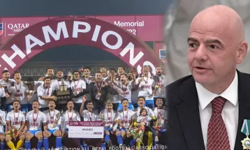 FIFA President Infantino congratulates Machhindra for title win