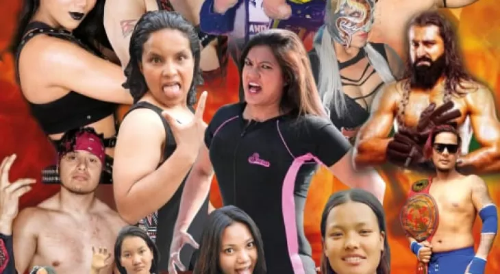 भृकुटीमण्डपमा अन्तर्राष्ट्रिय रेस्लिङ प्रतियोगिता