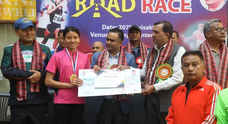 मदन भण्डारी स्मृति रोड रेस : मुकेश र सन्तोषी पहिलो