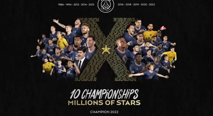 फ्रेन्च लिग वान फुटबलको उपाधि पीएसजीलाई