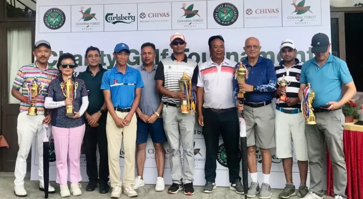 च्यारिटी गल्फ प्रतियोगिताको उपाधि माधव सिंखडालाई