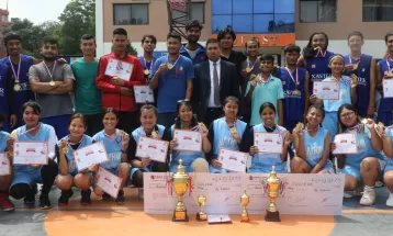 अन्तरकलेज बास्केटबल : जेभियर र नाथमलाई उपाधि