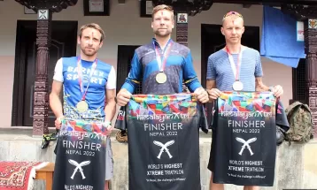 हिमालयन एक्सट्राई ट्रायथलोनको उपाधी स्वीडेनका हसलमार्क