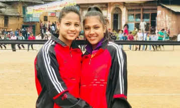 उषा र कामना भलिबल लिग खेल्न माल्दिभ्स प्रस्थान