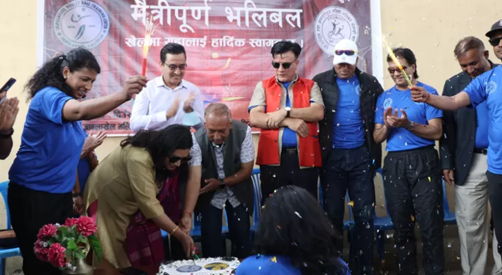 विभिन्न कार्यक्रम गरी पाँचौं भलिबल दिवस मनाईयो