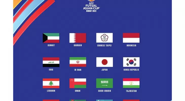 AFC Futsal Asian Cup: Kuwait 2022 Qualified Teams Finalized