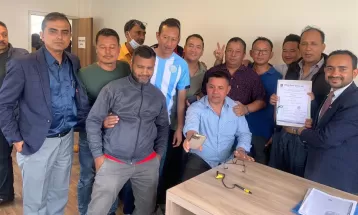 एन्फा निर्वाचनका लागि नेम्बाङ समूहको उम्मेदवारी दर्ता