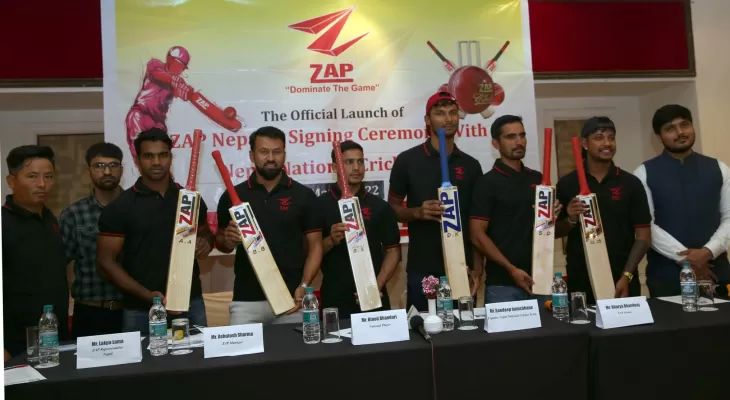 सन्दीप सहित ६ राष्ट्रिय क्रिकेटरलाई ज्यापको प्रायोजन