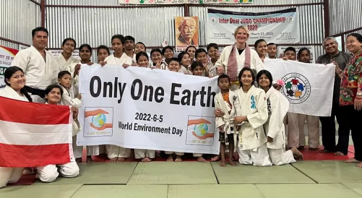 जुडो संघले विविध कार्यक्रम गरी मनायो वातावरण दिवस