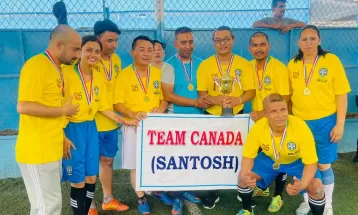‘एनएसएजएफ फुटसल फेस्टिभल’ को उपाधि टिम क्यानडालाई