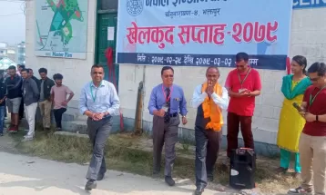 वैकुन्ठ मानन्धरद्धारा पाँंचदिने खेलकुद् सप्ताह उदघाटन