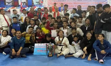 कोटेश्वर काठमाडौं महानगर खुला तेक्वान्दो प्रतियोगिताको टिम च्याम्पियन