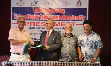 राष्ट्रिय टेबलटेनिस जुनियर च्याम्पियनसिप हुने