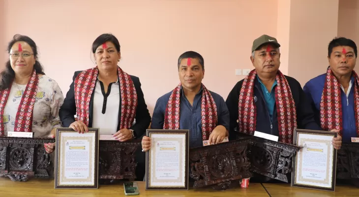 राखेपका अवकास प्राप्त कर्मचारीको बिदाइ