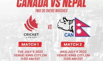 नेपाल र क्यानडाबीचको खेल तालिका परिवर्तन