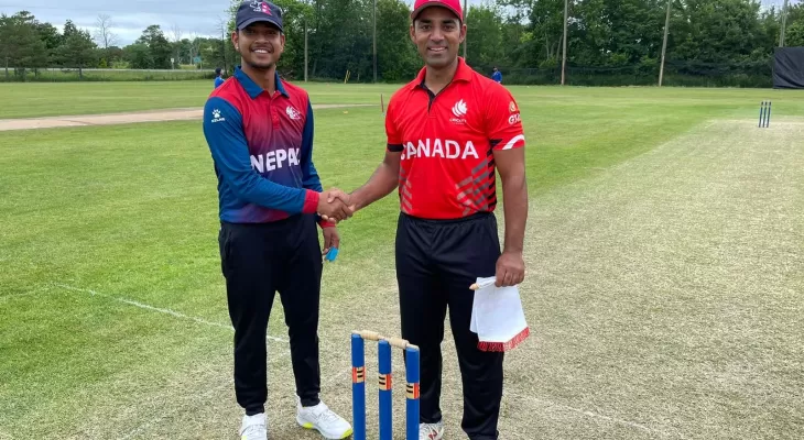 क्यानडासँग नेपाल पराजय