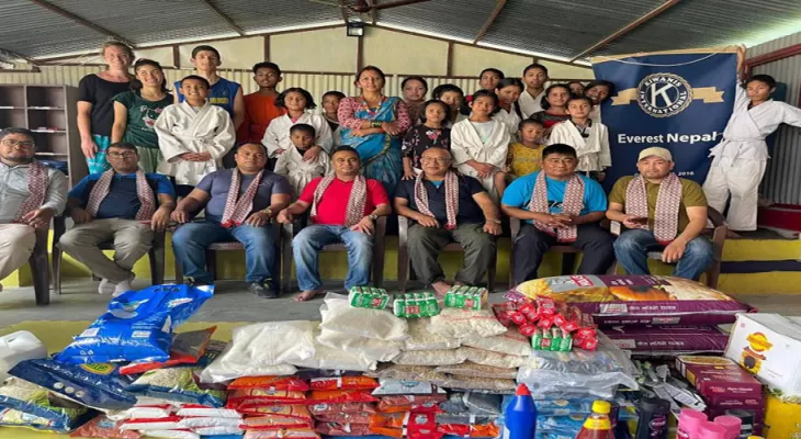 अनाथलयलाई जुडो प्रेमी फ्रान्सका लाउरेन्ट डि ओलिभरले जुटाएको आर्थिक सहयोग