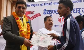 बैकुण्ठ मानन्धर दौडमा विश्व र अन्जु पहिलो