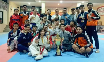 गोकर्णेश्वर रनिङ शिल्ड कराते प्रतियोगिताको उपाधी बालवाटिकालाई