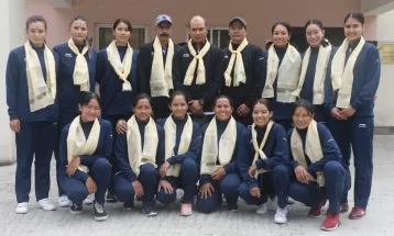 बाँस्केटबल टोलीको बिदाइ