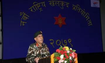 खेलमा अनुशासित रुपमा प्रस्तुत हुन प्रधानसेनापतिको निर्देशन