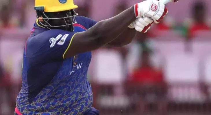 टी-२० क्रिकेटमा रहकेम कोर्नवालको दोहोरो शतक, २२ छक्का प्रहार गर्दै बनाए २०५ रन