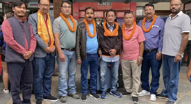 नेपाली चेस टोली बङ्गलादेश प्रस्थान