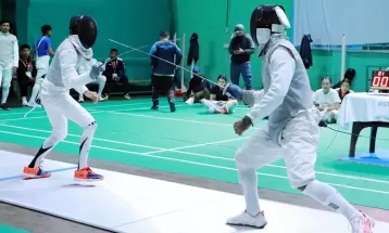 नवौँ राष्ट्रिय खेलकुद : फेन्सिङमा बागमतीलाई दुई र आर्मीलाई एक स्वर्ण