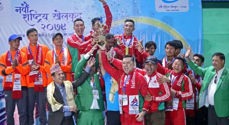 नवौँ राष्ट्रिय खेलकुद : सेनालाई फेन्सिङमा पाँच स्वर्ण पदक