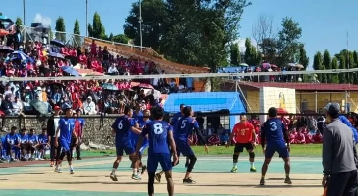 नवौं राष्ट्रिय खेलकुद : पुरुष भलिबलमा पुलिस र गण्डकी विजयी