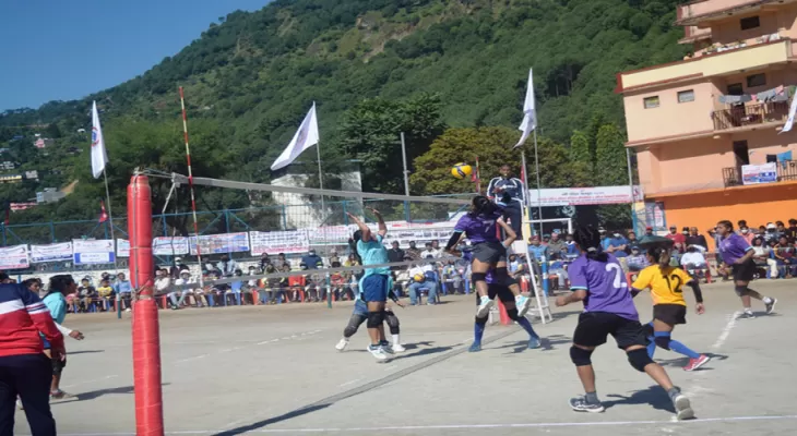 नवौँ राष्ट्रिय खेलकुद : महिला भलिबलमा बागमती प्रदेशको विजयी सुरुवात