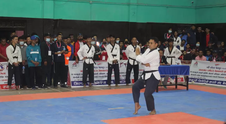 नवौं राष्ट्रिय खेलकुद प्रतियोगिता : बेनीमा तेक्वान्दो शुरु