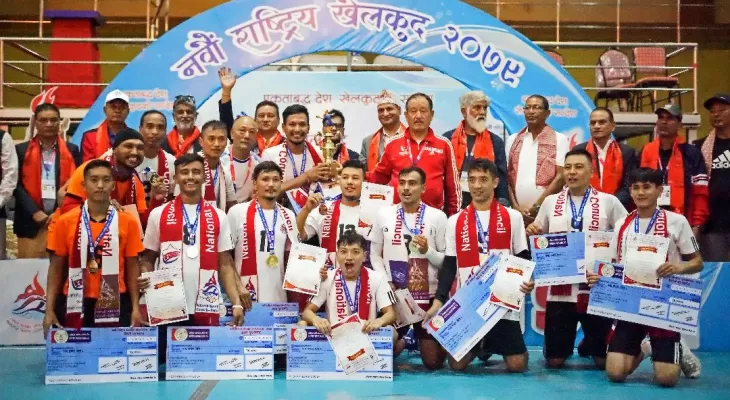 नवौँ राष्ट्रिय खेलकुद : ह्याण्डबलमा गण्डकी र सेनालाई स्वर्ण पदक