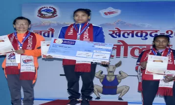 नवौं राष्ट्रिय खेलकुद : भारत्तोलनमा पुलिसलाई पहिलो स्वर्ण