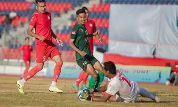 नवौँ राष्ट्रिय खेलकुद : त्रिभुवन आर्मी क्लब सेमिफाइनलमा