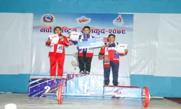 भारत्तोलनमा पुलिसका टीकामायालाई स्वर्ण