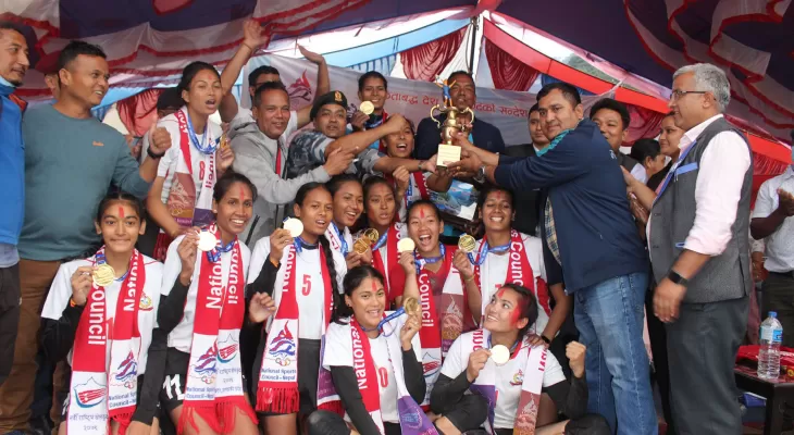 नवौं राष्ट्रिय खेलकुद प्रतियोगिता : महिला भलिवलमा सशस्त्र विजयी