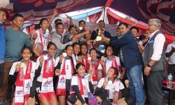 नवौं राष्ट्रिय खेलकुद प्रतियोगिता : महिला भलिवलमा सशस्त्र विजयी