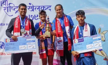 नवौँ राष्ट्रिय खेलकुदः टेनिसमा आर्मी चार स्वर्णसहित टिम च्याम्पियन