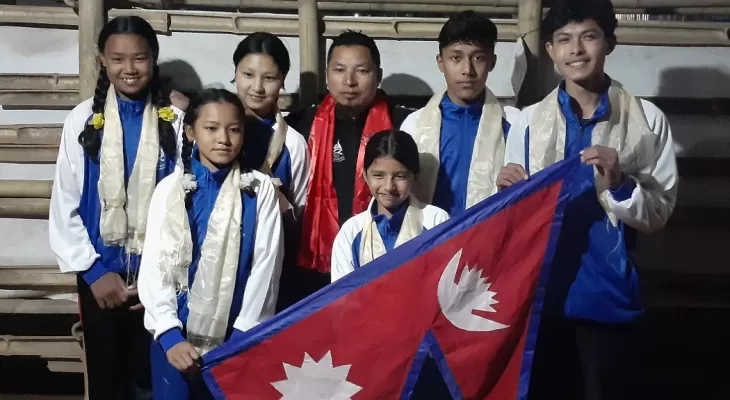 इन्डो–नेपाल अन्तर्राष्ट्रिय प्रतियोगितामा सहभागी हुन उमा कुङफु टोली भारत प्रस्थान