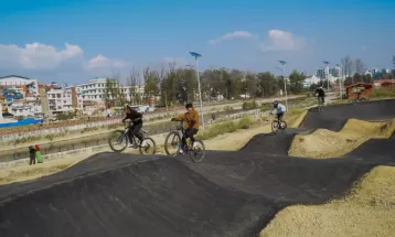 नेपालकै पहिलो 'पम्प ट्रयाक' सञ्चालनमा (फोटो फिचर)