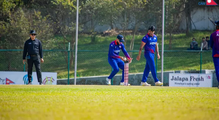 युएईले नेपाललाई दियो २६४ रनको लक्ष्य