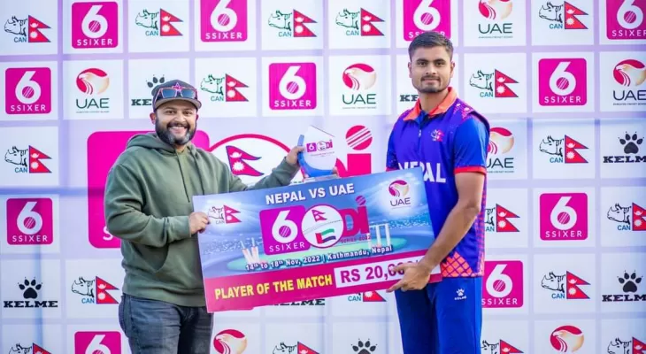 दोस्रो एकदिवसीयमा नेपाल ३ विकेटले विजयी