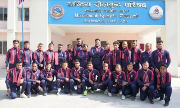 नेपाली रग्बी टोली भारत प्रस्थान