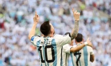 फिफा विश्वकप : पहिलो हाफमा अर्जेन्टिना १–० ले अगाडि