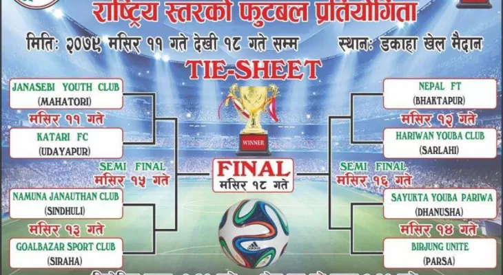 कमलाखोज गोल्डकप मंसीर ११ देखी