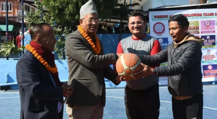 प्याब्सन मध्य क्षेत्रीय बास्केटबल प्रतियोगितामा चैतन्यको सफल सुरुआत