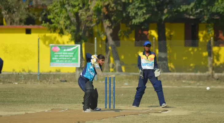 किशोरी समूहबीचको क्रिकेटमा सप्तरी विजयी